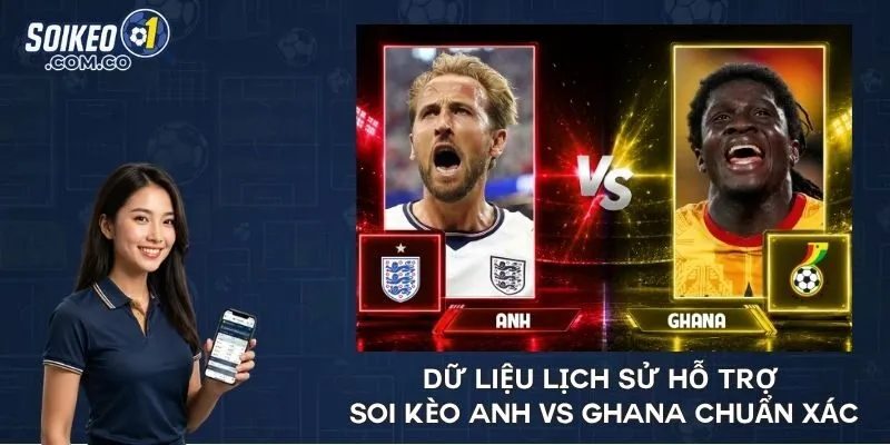 Dữ liệu lịch sử hỗ trợ soi kèo Anh vs Ghana chuẩn xác